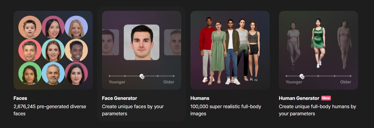 سایت ساخت چهره با هوش مصنوعی رایگان یک ابزار هوش مصنوعی برای عکس پروفایل و چهره